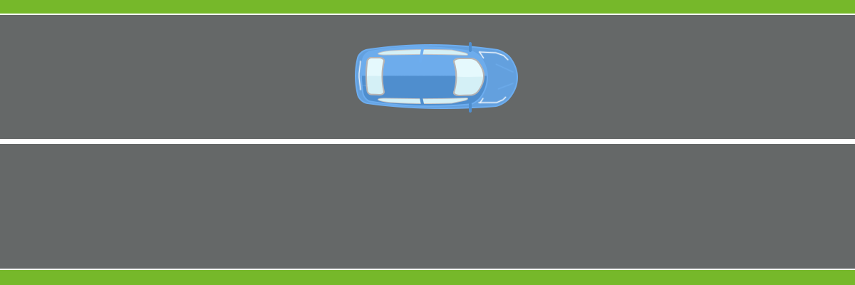 Car on straight