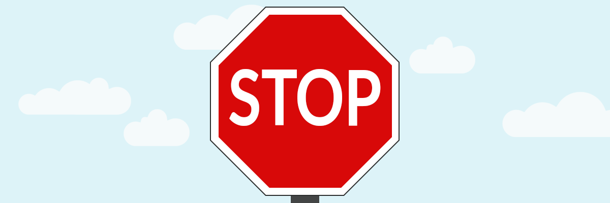 Failing to come to a complete stop